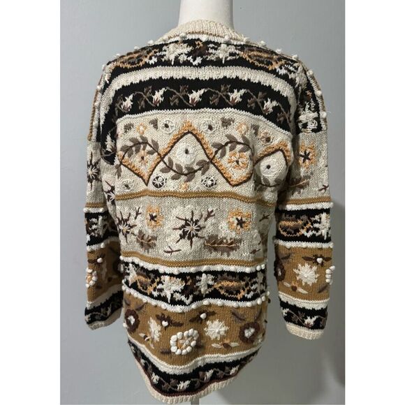 Jennifer Reed fall sweater knitted by hand M - Picture 8 of 8